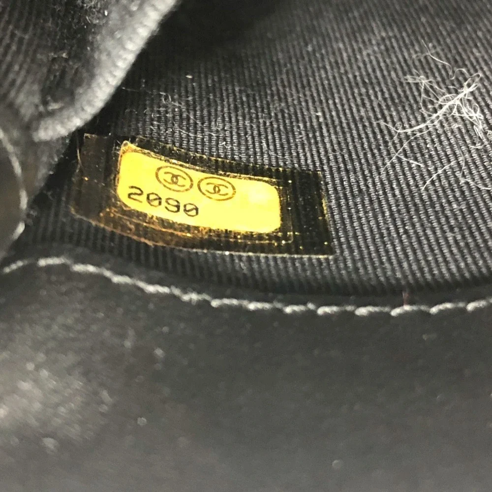 CHANEL Black Logo Shoulder Bag